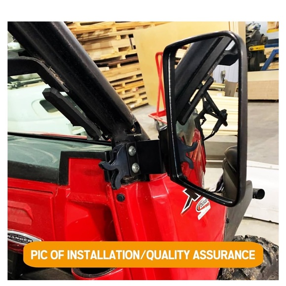 Side mirrors for Polaris ranger. I forgot ours is a 2025 and ordered 2024. - Picture 4 of 10